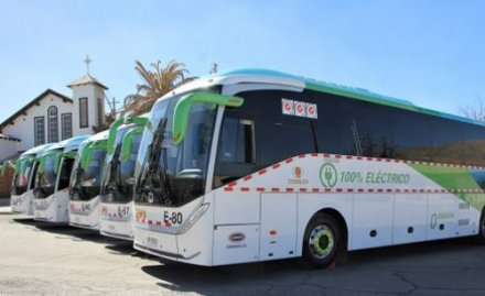 Codelco puso en marcha la flota de buses eléctricos